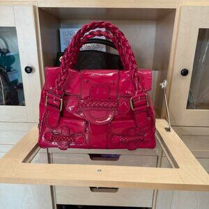 Valentino Patent Pink Leather Histoire Bag